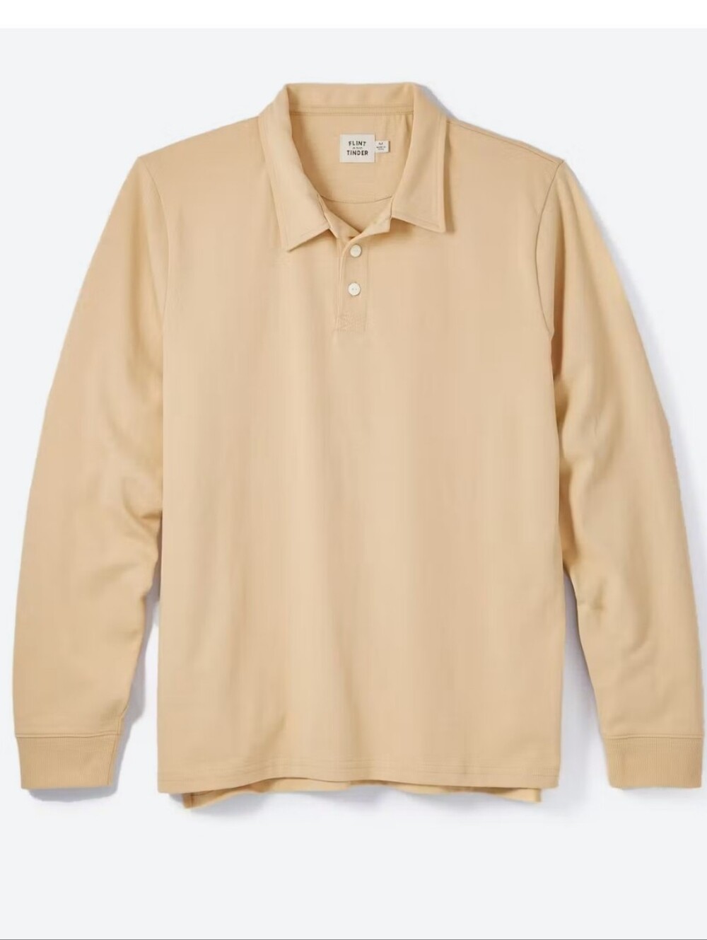 Flint and Tinder Polo Shirts Heavyweight Rugby Long Sleeve Polo Shirt NWOT